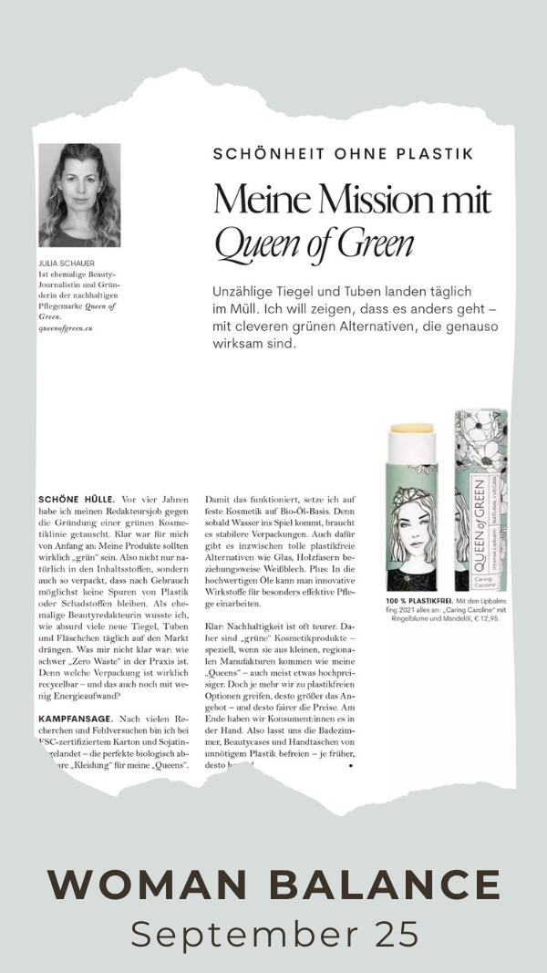 Artikel Woman für Queen of Green